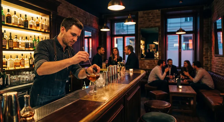 Kleinod, Cocktail bar in Vienna