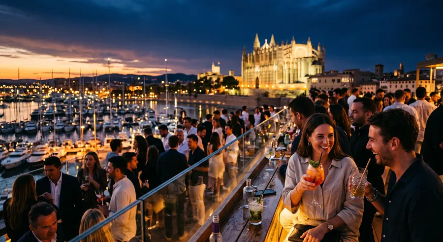Sky Bar Hostal Cuba, Rooftop bar in Mallorca