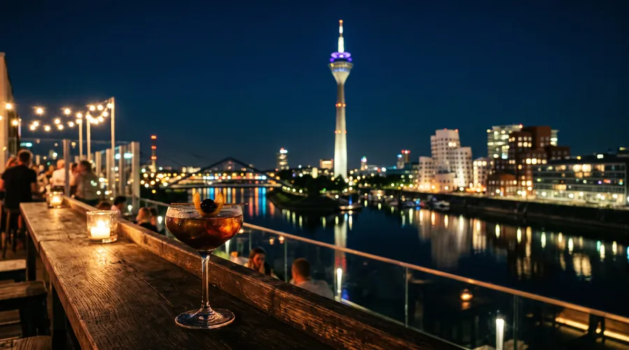 Düsseldorf at night