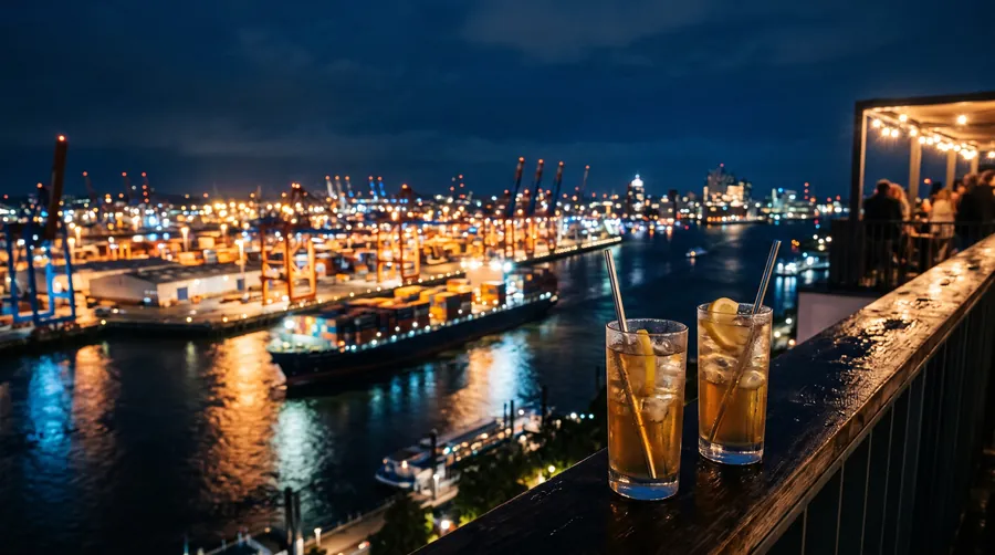 Hamburg at night