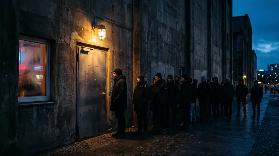 The Berghain door: how to get in and why it does not matter